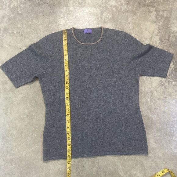 Kleider Habsburg Sweater Womens 10 Large Gray Cashmere Round Neck Basic Cozy - Picture 3 of 8